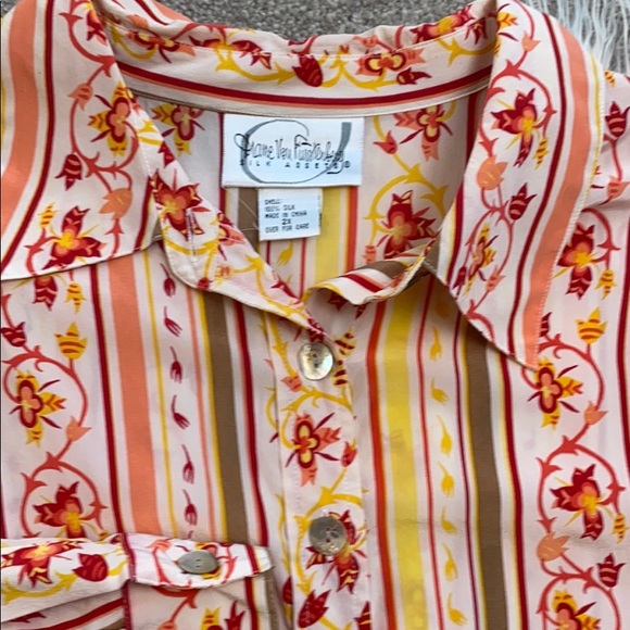 SALE Diane Von Furstenberg xxl silk blouse - Picture 2 of 4